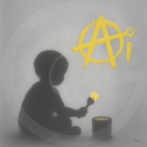 Anarchist Intelligence artwork from the GAI Art Collection