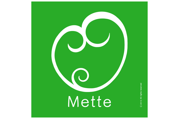 Green birth announcement created for Mette